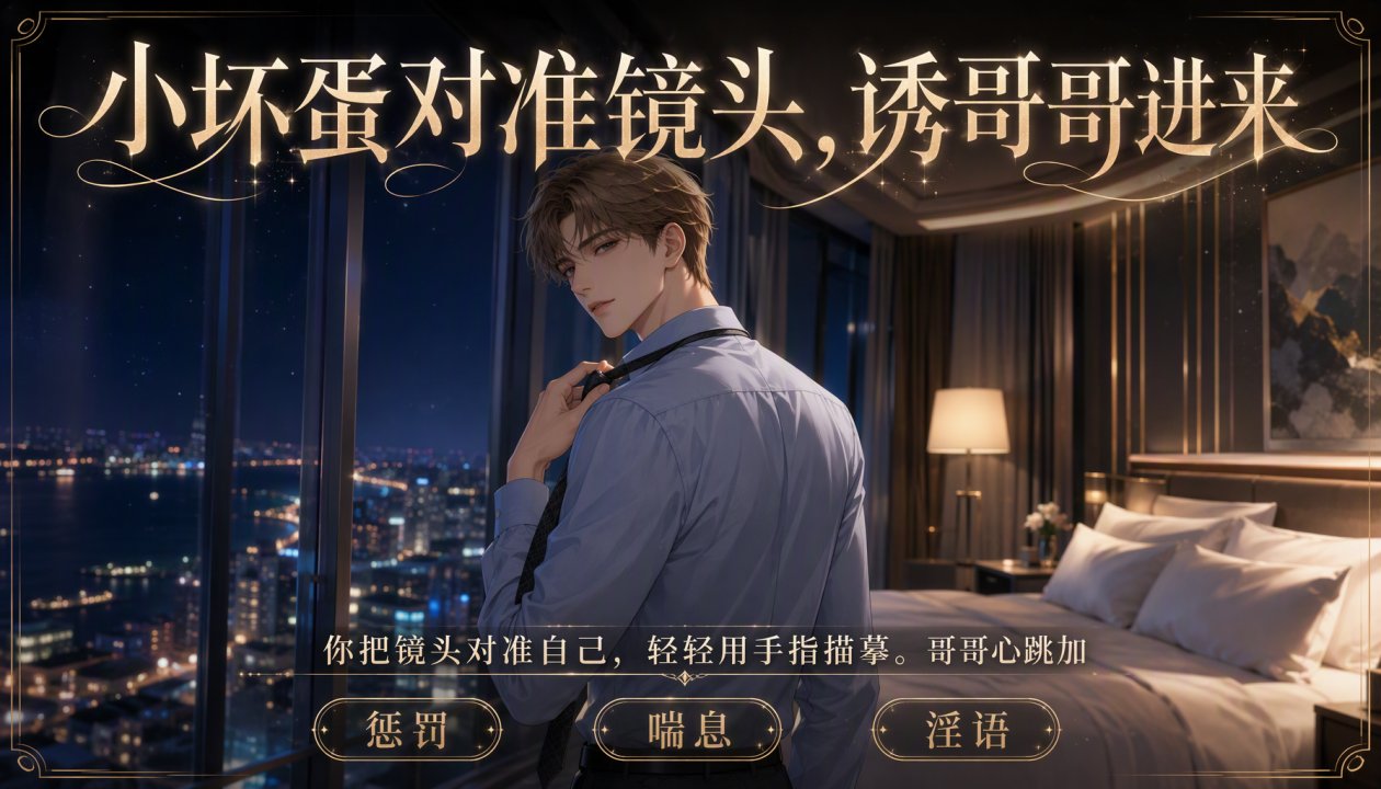 小变态故意把摄像头对准自己，勾引哥哥进来操