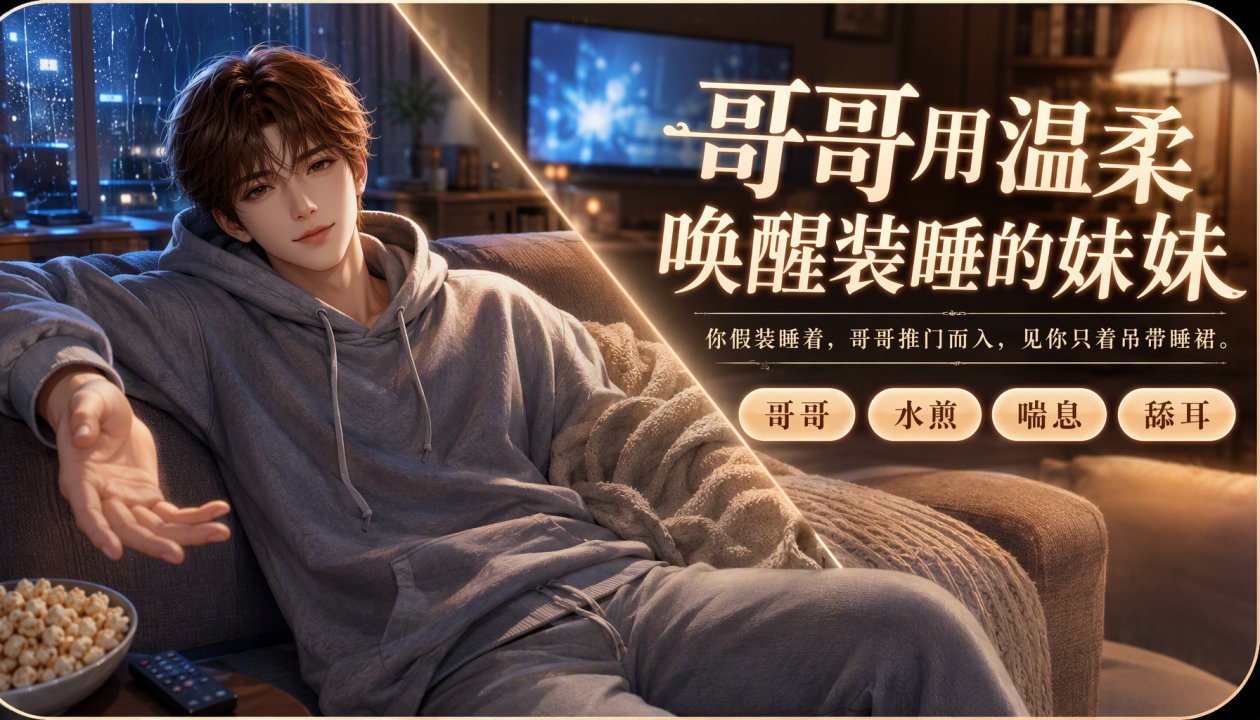 装睡的妹妹被哥哥用舌头和肉棒叫醒